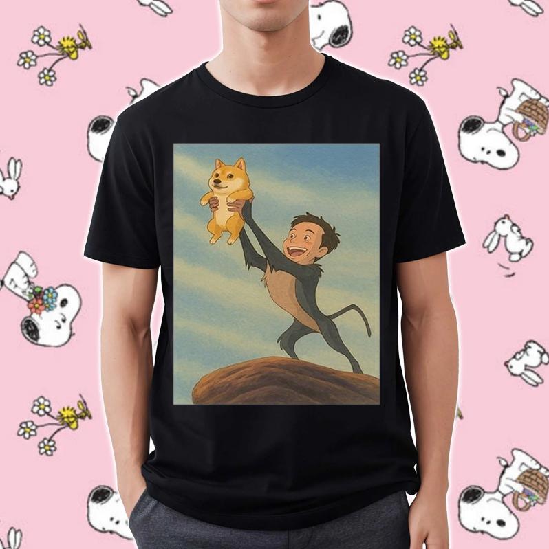The Lion King Parody Elon Musk Doge T-Shirt