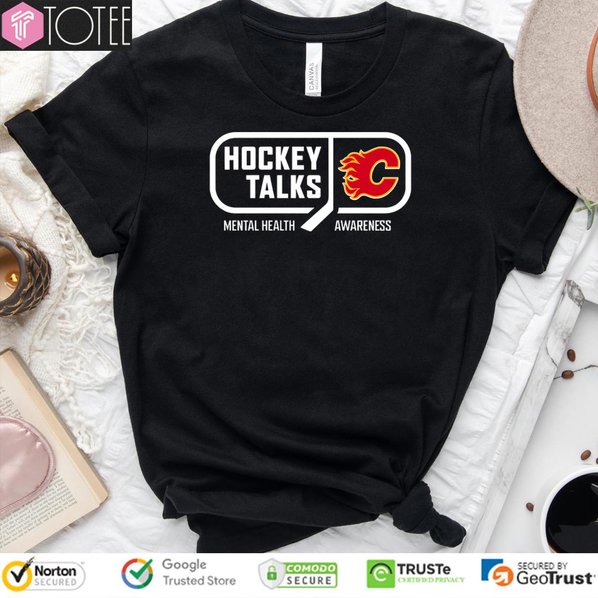Calgary Flames Hockey Talks Mental Health Awareness Shirt