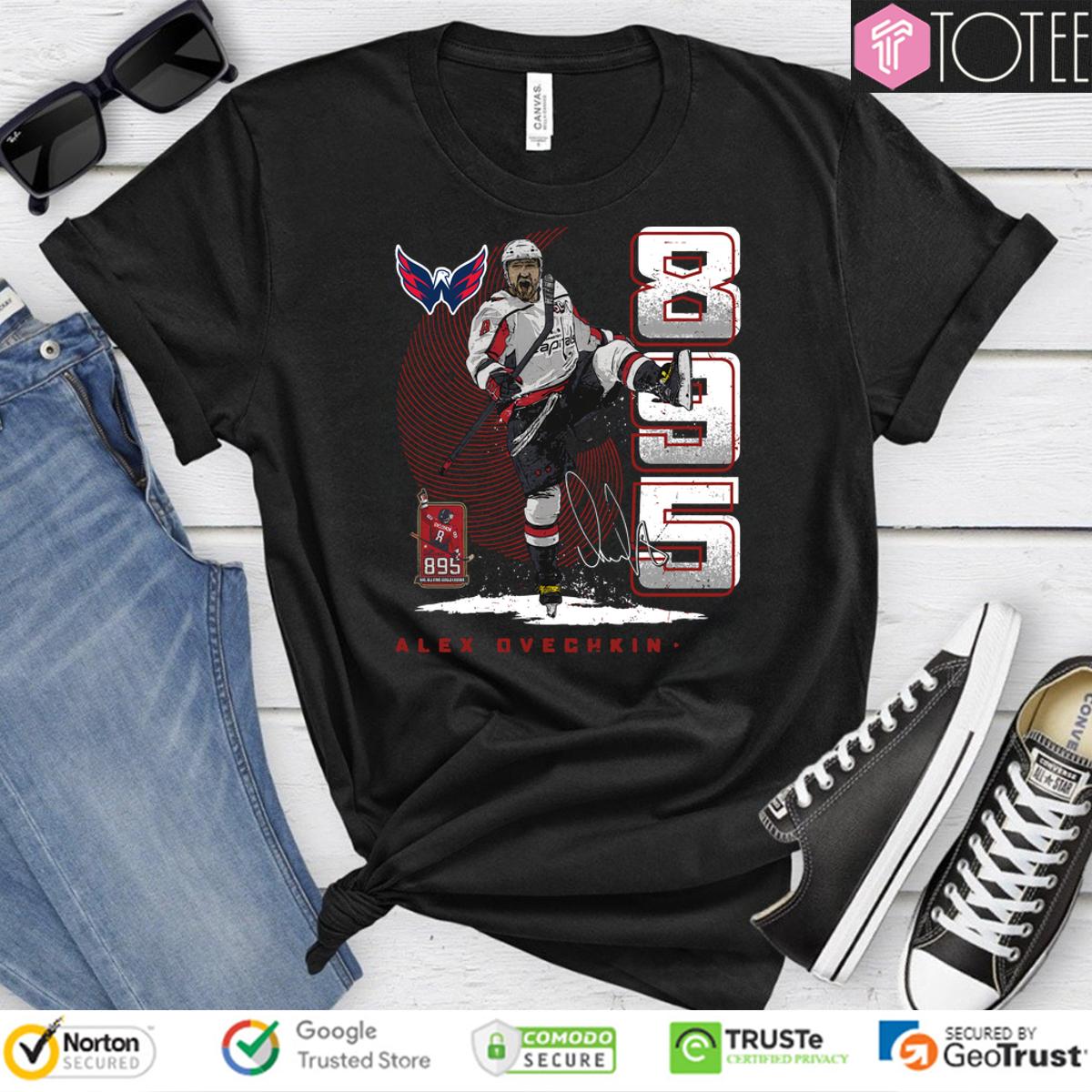 Ovechkin's 895 Goals Shirt: Own a Piece of Hockey History!