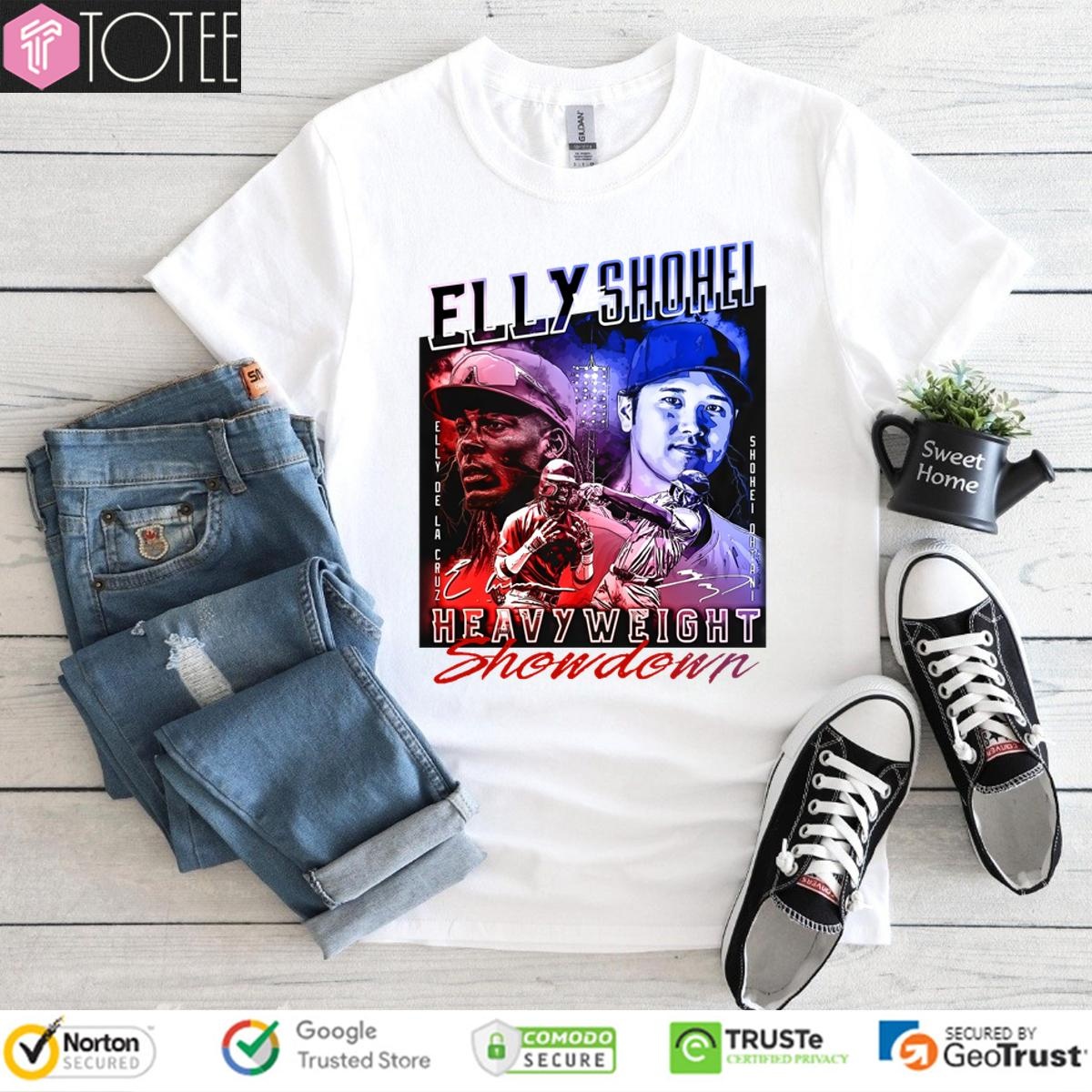 Elly De La Cruz Vs Shohei Ohtani Heavyweight Showdown Signatures T-shirt