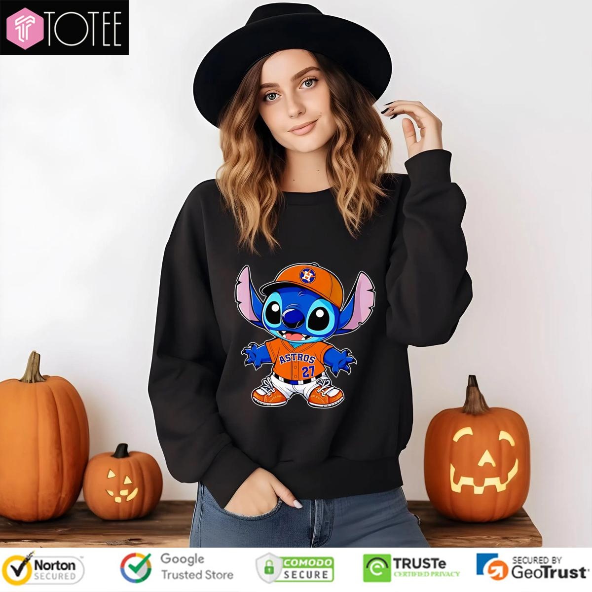 Stitch Parody Houston Astros Baseball Sweatshirt