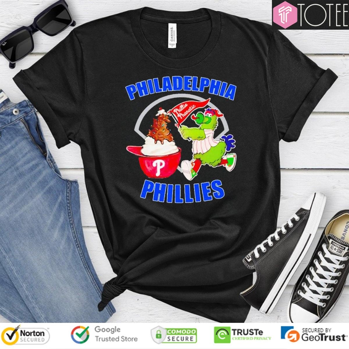 Phanatic Mascot Ice Cream Hat Philadelphia Phillies T-shirt